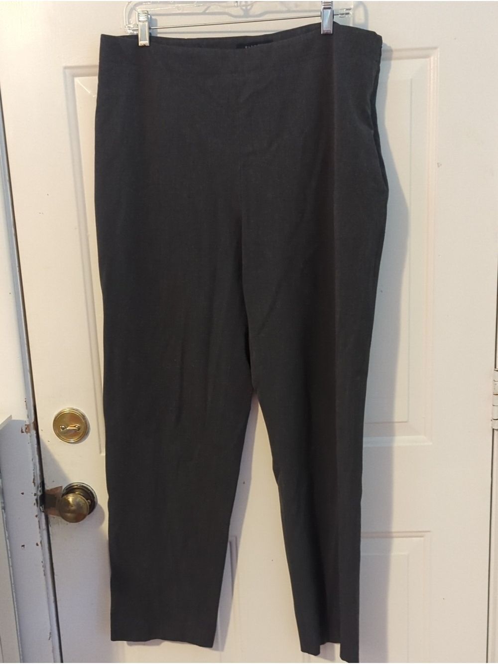 Talbots Black Straight-Leg Women's Pants Classic Slim Size 16 Women's Gray